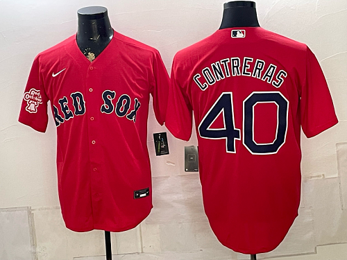 yp250893413-002 Red Sox #40 Willson Contreras Red Alternate Baseball Jersey New Cool Base Stitched MLB Jersey KK002 – 2026–27