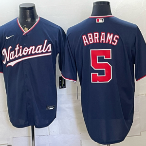 yp250893413-008 Nationals #5 CJ Abrams Navy Blue Alternate Baseball Jersey New Cool Base Stitched MLB Jersey KK008 – 2026–27