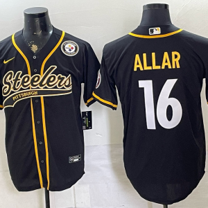 Steelers #16 Drew Allar Black and Gold Baseball-Style Football Jersey Men’s Stitched NFL Elite Jersey KK002 – 2026–27