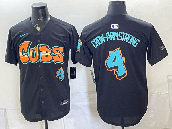 Cubs #4 Pete Crow-Armstrong Navy Blue Special Edition Baseball Jersey New Cool Base Stitched MLB Jersey KK018 – 2026–27