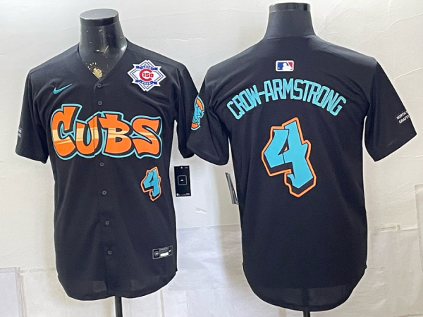 yp251044769-019 Cubs #4 Pete Crow-Armstrong Navy Blue Special Edition Baseball Jersey New Cool Base Stitched MLB Jersey KK019 – 2026–27