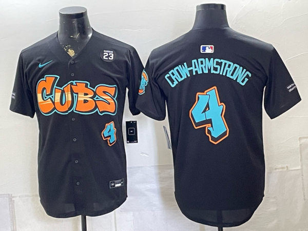 Cubs #4 Pete Crow-Armstrong Navy Blue Special Edition Baseball Jersey New Cool Base Stitched MLB Jersey KK020 – 2026–27