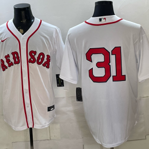 yp251044769-025 Red Sox #31 White Home Baseball Jersey New Cool Base Stitched MLB Jersey KK025 – 2026–27