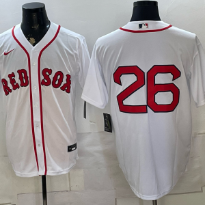 Red Sox #26 White Home Baseball Jersey New Cool Base Stitched MLB Jersey KK030 – 2026–27