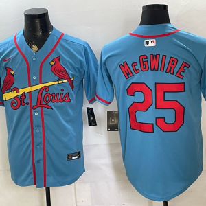 Cardinals #25 Mark McGwire Powder Blue Throwback Baseball Jersey Style 02 New Cool Base Stitched MLB Jersey KKP003 – 2026–27