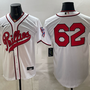 Phillies #62 White Throwback Baseball Jersey New Cool Base Stitched MLB Jersey KKP008 – 2026–27
