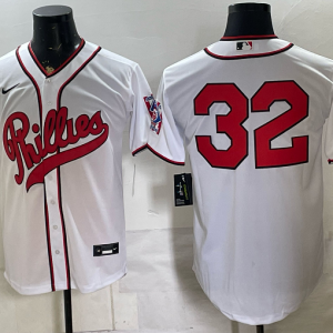 Phillies #32 White Throwback Baseball Jersey New Cool Base Stitched MLB Jersey KKP009 – 2026–27