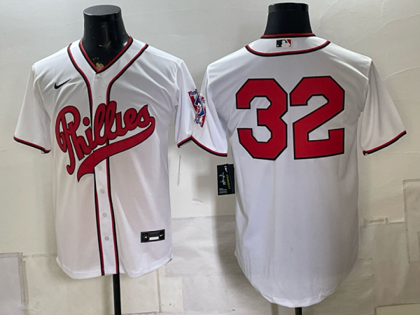 Phillies #32 White Throwback Baseball Jersey New Cool Base Stitched MLB Jersey KKP009 – 2026–27