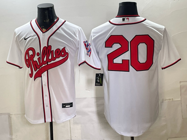 Phillies #20 White Throwback Baseball Jersey New Cool Base Stitched MLB Jersey KKP014 – 2026–27