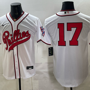 yp251173350-017 Phillies #17 White Throwback Baseball Jersey New Cool Base Stitched MLB Jersey KKP017 – 2026–27