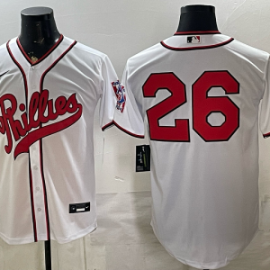 Phillies #26 White Throwback Baseball Jersey New Cool Base Stitched MLB Jersey KKP022 – 2026–27