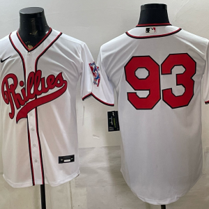 Phillies #93 White Throwback Baseball Jersey New Cool Base Stitched MLB Jersey KKP024 – 2026–27