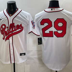 Phillies #29 White Throwback Baseball Jersey New Cool Base Stitched MLB Jersey KKP026 – 2026–27