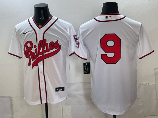 Phillies #9 White Throwback Baseball Jersey New Cool Base Stitched MLB Jersey KKP028 – 2026–27