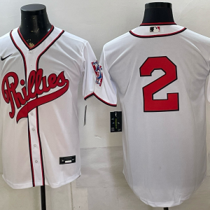 yp251173350-033 Phillies #2 White Throwback Baseball Jersey New Cool Base Stitched MLB Jersey KKP033 – 2026–27