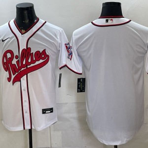 Phillies White Blank Back Throwback Baseball Jersey New Cool Base Stitched MLB Jersey KKP034 – 2026–27
