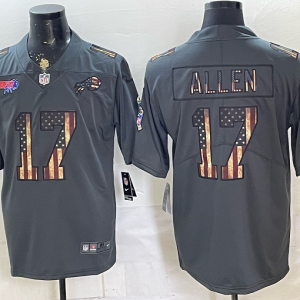 Bills #17 Josh Allen Gray Patriotic Football Jersey Men’s Stitched NFL Elite Jersey KKF010 – 2026–27