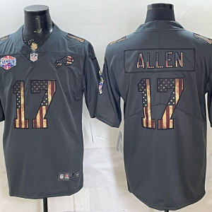 Bills #17 Josh Allen Gray Patriotic Football Jersey Men’s Stitched NFL Elite Jersey KKF011 – 2026–27