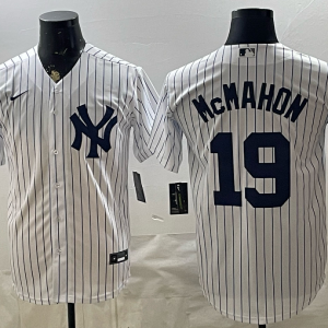 Yankees #19 Ryan McMahon White Pinstripe Classic Baseball Jersey New Cool Base Stitched MLB Jersey KKF028 – 2026–27