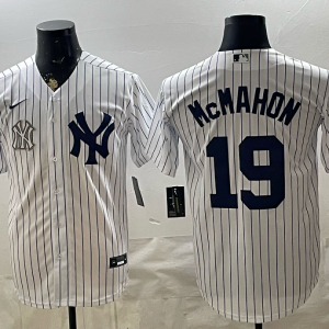 Yankees #19 Ryan McMahon White Pinstripe Classic Baseball Jersey New Cool Base Stitched MLB Jersey KKF029 – 2026–27