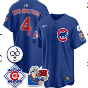 Cubs #4 Pete Crow-Armstrong Royal Blue 150th Anniversary Baseball Jersey New Cool Base Stitched MLB Jersey KKF030 – 2026–27