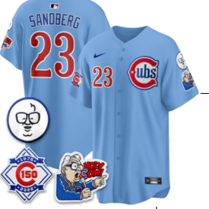 Cubs #23 Ryne Sandberg Powder Blue 150th Anniversary Baseball Jersey New Cool Base Stitched MLB Jersey KKF031 – 2026–27