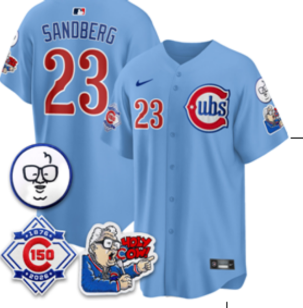 Cubs #23 Ryne Sandberg Powder Blue 150th Anniversary Baseball Jersey New Cool Base Stitched MLB Jersey KKF031 – 2026–27