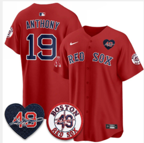 yp251371905-035 Red Sox #19 Roman Anthony Red Commemorative Baseball Jersey New Cool Base Stitched MLB Jersey KKF035 – 2026–27