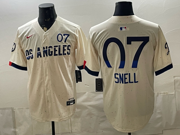 Dodgers #07 Blake Snell Cream City Connect Baseball Jersey New Cool Base Stitched MLB Jersey KKF044 – 2026–27
