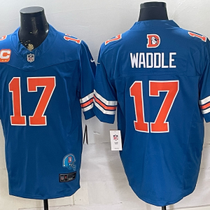Broncos #17 Jaylen Waddle Royal Blue Throwback Football Jersey Men’s Stitched NFL Elite Jersey KKE002 – 2026–27