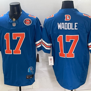 Broncos #17 Jaylen Waddle Royal Blue Throwback Football Jersey Men’s Stitched NFL Elite Jersey KKE004 – 2026–27