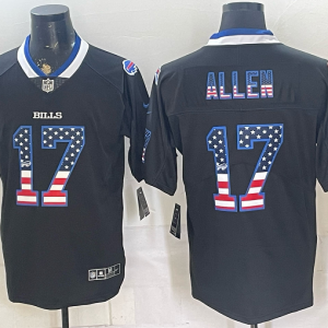Bills #17 Josh Allen Navy Blue Stars and Stripes Football Jersey Men’s Stitched NFL Elite Jersey KKE013 – 2026–27