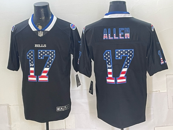 yp251513867-013 Bills #17 Josh Allen Navy Blue Stars and Stripes Football Jersey Men’s Stitched NFL Elite Jersey KKE013 – 2026–27