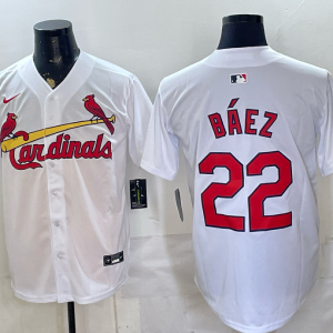 Cardinals #22 Javier Báez White Classic Baseball Jersey New Cool Base Stitched MLB Jersey KKE024 – 2026–27