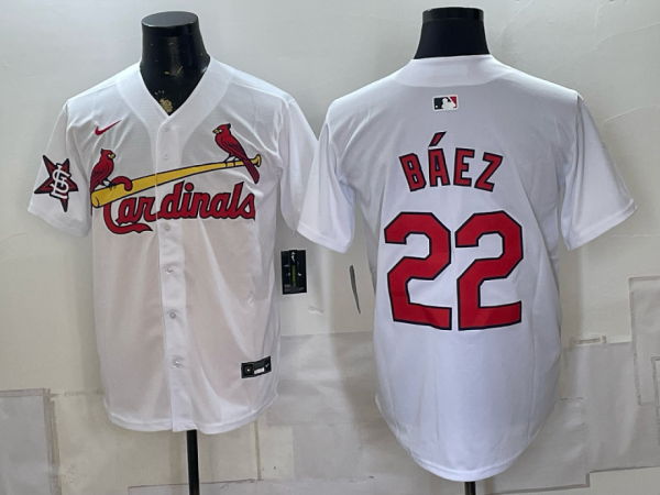 yp251513867-025 Cardinals #22 Javier Báez White Classic Baseball Jersey New Cool Base Stitched MLB Jersey KKE025 – 2026–27