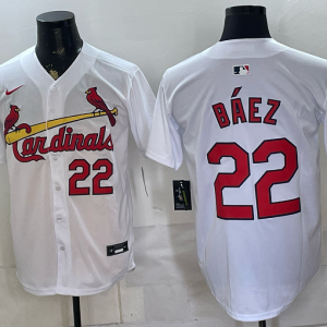Cardinals #22 Javier Báez White Classic Baseball Jersey New Cool Base Stitched MLB Jersey KKE026 – 2026–27