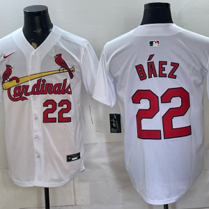 Cardinals #22 Javier Báez White Classic Baseball Jersey New Cool Base Stitched MLB Jersey KKE027 – 2026–27