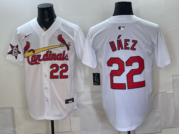 Cardinals #22 Javier Báez White Classic Baseball Jersey New Cool Base Stitched MLB Jersey KKE027 – 2026–27
