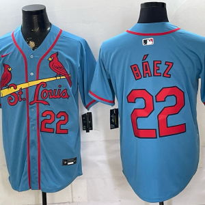 Cardinals #22 Javier Báez Powder Blue Classic Baseball Jersey New Cool Base Stitched MLB Jersey KKE028 – 2026–27