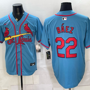 Cardinals #22 Javier Báez Powder Blue Classic Baseball Jersey New Cool Base Stitched MLB Jersey KKE029 – 2026–27