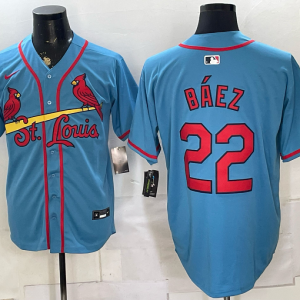 Cardinals #22 Javier Báez Powder Blue Classic Baseball Jersey New Cool Base Stitched MLB Jersey KKE031 – 2026–27