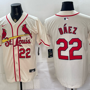 Cardinals #22 Javier Báez Cream Classic Baseball Jersey New Cool Base Stitched MLB Jersey KKE032 – 2026–27