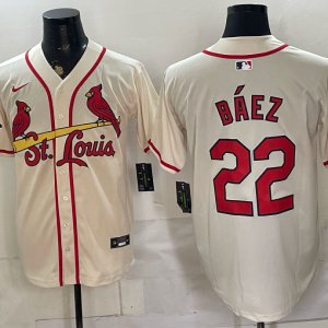 Cardinals #22 Javier Báez Cream Classic Baseball Jersey New Cool Base Stitched MLB Jersey KKE035 – 2026–27