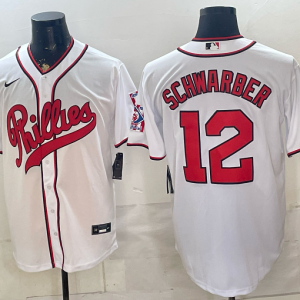 yp251513867-047 Phillies #12 Kyle Schwarber White Classic Baseball Jersey New Cool Base Stitched MLB Jersey KKE047 – 2026–27