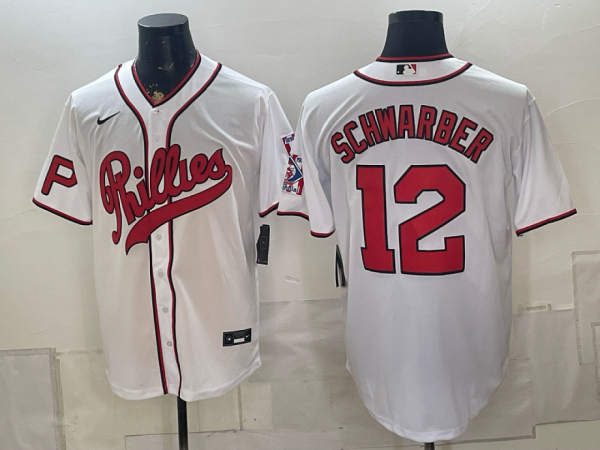 yp251513867-049 Phillies #12 Kyle Schwarber White Classic Baseball Jersey New Cool Base Stitched MLB Jersey KKE049 – 2026–27