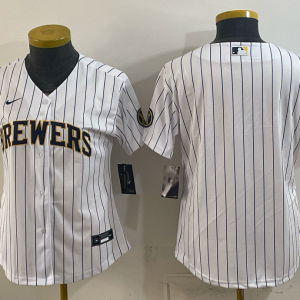 Brewers White Pinstripe Vintage Baseball Jersey New Cool Base Stitched MLB Jersey KKE078 – 2026–27