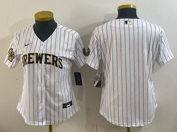 yp251513867-078 Brewers White Pinstripe Vintage Baseball Jersey New Cool Base Stitched MLB Jersey KKE078 – 2026–27