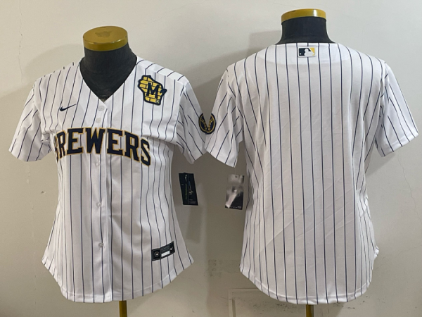 yp251513867-079 Brewers White Pinstripe Vintage Baseball Jersey New Cool Base Stitched MLB Jersey KKE079 – 2026–27