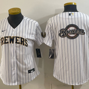 Brewers White Pinstripe Vintage Baseball Jersey New Cool Base Stitched MLB Jersey KKE081 – 2026–27
