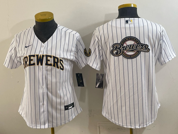 yp251513867-081 Brewers White Pinstripe Vintage Baseball Jersey New Cool Base Stitched MLB Jersey KKE081 – 2026–27